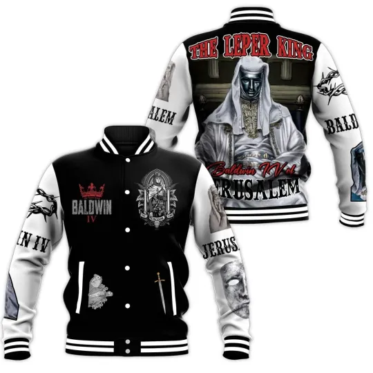 Discover SL49 The Leper King Baldwin Baseball Jacket, Gift For Friend