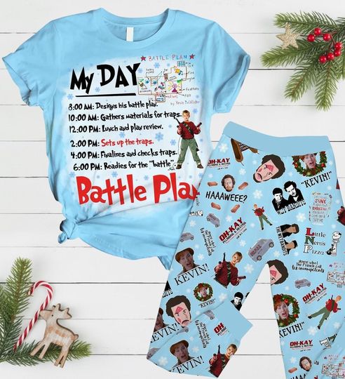 Christmas Home Alone Pajamas, Home Alone Shirts, Home Alone Pajamas Set, Home Alone Xmas Pajamas, Kevin Mccallister Christmas Pajamas