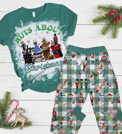Nutcracker Christmas Pajamas Set, Nutcracker Ballet Women Pajamas, Pink Fairy Xmas Pajamas, Merry Christmas Shirt, Xmas Party Gift