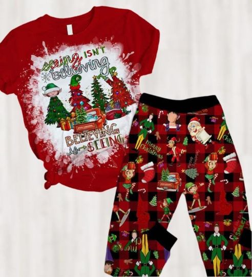 Discover Christmas Movies Buddy Pajamas, Elf Buddy Pajamas Set, The Boys Of Winter Shirt, Christmas Elves Xmas Pajamas, Christmas Vacation