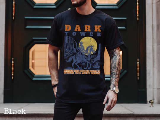 Gunslinger shirt Dark Tower Tshirt Stephen King Merch Gunslinger Tshirt Horror Reader Gift