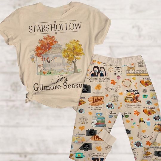 Christmas Pajamas,  Autumn Pajamas Pants, Women Holiday Pajamas, Autumn Holiday Pajamas