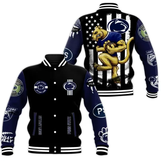 Penn State Lions New Baseball Jacket For Fan, Gift For Him