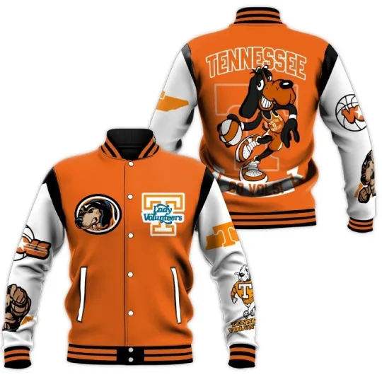 Discover Tennessee Volunteers Mascot Go Vols Baseball Jacket, Gift For Him, Gift For Fan