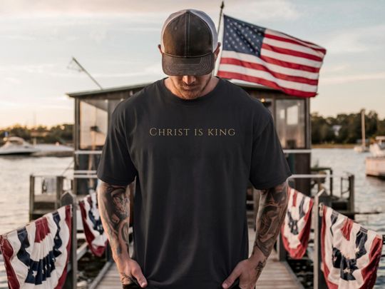 Discover Christ is King Unisex T-Shirt: Minimalist Christian Tee