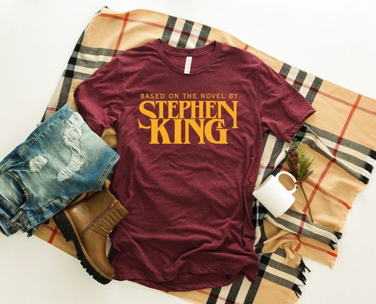 Stephen King Tee,Based On A Novel By Stephen King Shirt, Stephen King, Retro Clothing, Tumblr Shirt, Horror Shirt