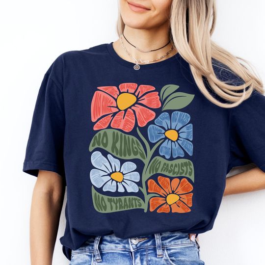 Discover No Kings No Fascists No Tyrants No Nazis Anti Trump Shirt, No Kings Since 1776 Shirt, No Kings In America Shirt, No Faux King Way 86 47 Tees