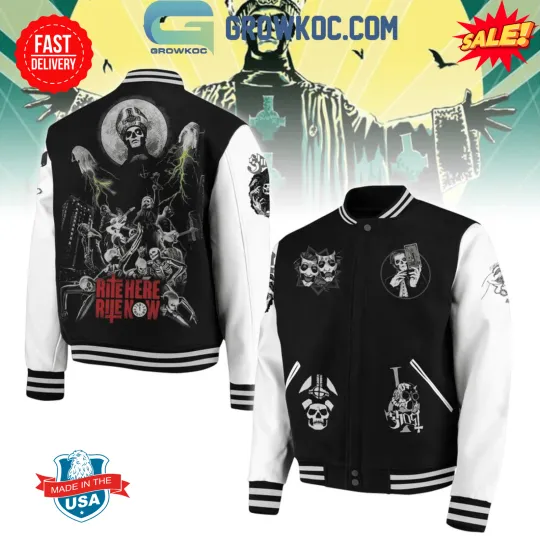 Ghost True Rock Band Rite Here Rite Now Baseball Jacket M54