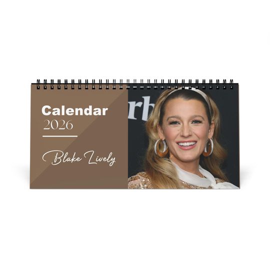 Discover Blake Lively 2026 Desk Calendar | Celebrity Photo Calendar | Actress Desk Decor | Gift for Gossip Girl & Movie Fans