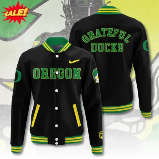 Discover 2025 Oregon Duck x Grateful Dad BaseBall Jacket Poly S-5XL
