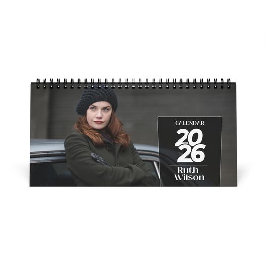Discover Ruth Wilson 2026 Desk Calendar | Premium Spiral Bound Celebrity Photo Calendar | Elegant Gift for Fans & Desk Dcor