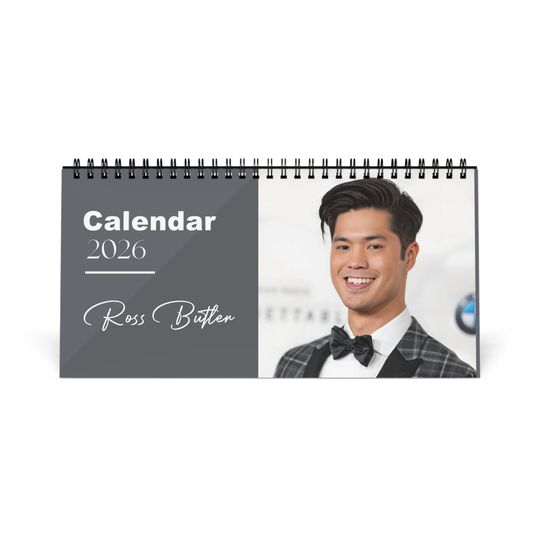 Discover Ross Butler 2026 Desk Calendar | Premium Celebrity Photo Calendar | Stylish Desk Decor & Fan Gift