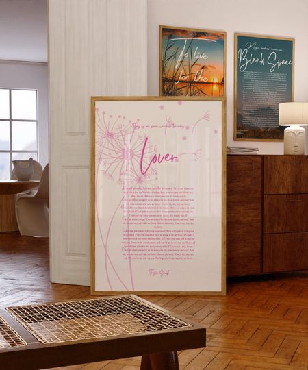 Discover Taylorr Swifts Lover Lyrics Print, Printable Taylorr Swifts Decor, Lover Album Lyrics, 1989 Taylors Version, taylor version Poster, Home Decor