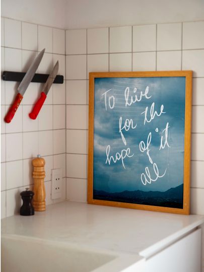 Discover Hope of it all: Motivational Sky Quote Wall Art Printable Hopeful Typography Poster