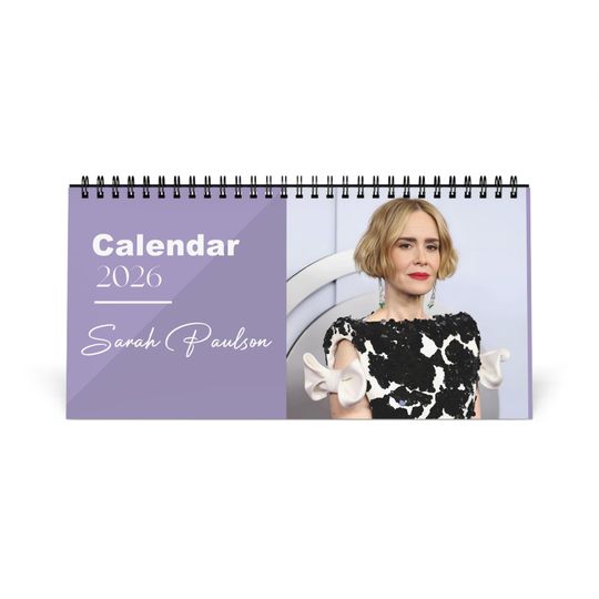 Discover Sarah Paulson 2026 Desk Calendar | Celebrity Photo Calendar | Stylish Desk Accessory & Perfect Fan Gift