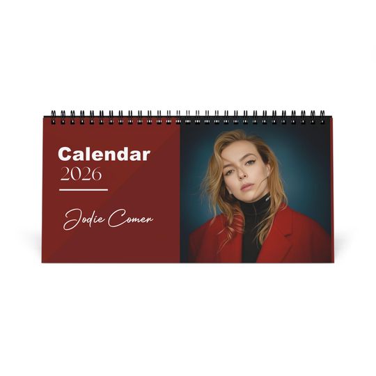 Jodie Comer 2026 Desk Calendar | Hollywood Actress Planner | TV  Movie Decor