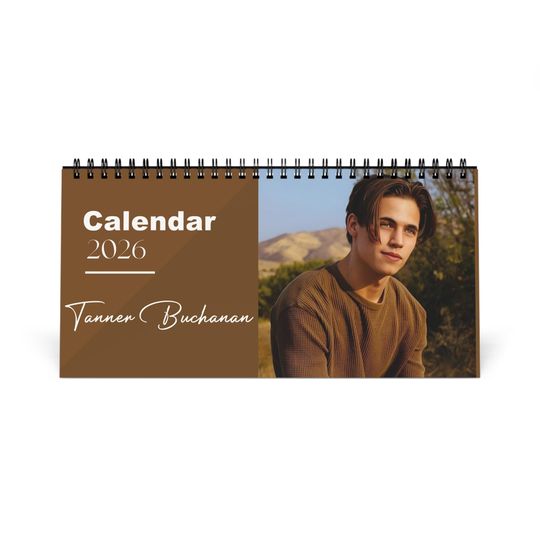 Discover Tanner Buchanan 2026 Desk Calendar | Celebrity Photo Calendar | Hollywood Actor | Stylish Desk Accessory & Fan Gift