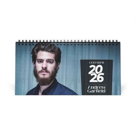Discover Andrew Garfield 2026 Desk Calendar | Premium Spiral Bound Celebrity Photo Calendar | Perfect Gift for Fans & Desk Dcor