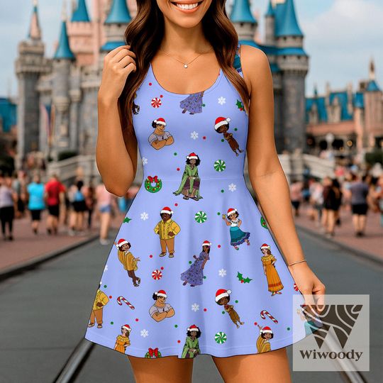 Encanto Skater Dress, Very Merry Christmas Dress, Disneyland  Christmas  Party 2025 Outfit