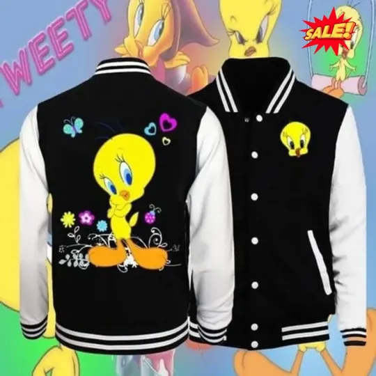 We Are Never Too Old For Tweety Bird Baseball Jacket