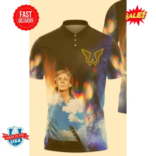 Discover PREMIUM Paul McCartneyy 3D Polo SHIRT
