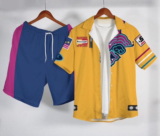 Rumi Hawaiian Shirt, Kpop Demon Hunter Outfit, Funny Cosplay, Summer Beach Shorts, Kpop Merch Tee