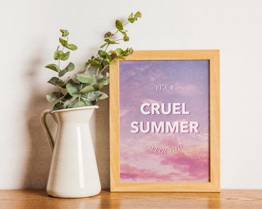 Discover Taylorr Swifts Lover Cruel Summer Digital Download Poster | Printable Art | Taylorr Swifts Posters