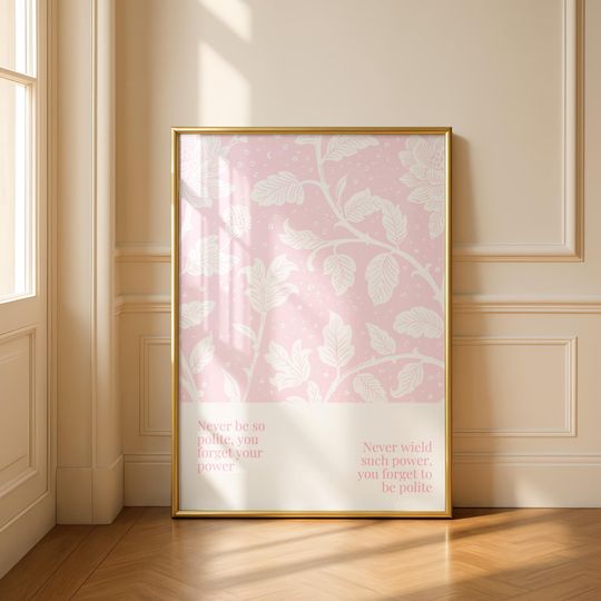 Discover Taylor Inspired Art Print Never Be So Polite, Girly College Dorm RoomDecor (Digital Download)