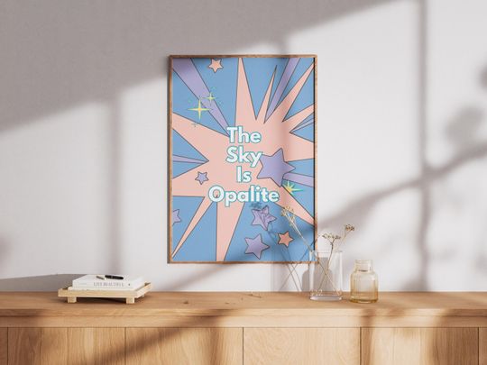 Opalite Song The Sky is Opalite Lyrics Taylorr Swifts Digital Art Print (TS12)