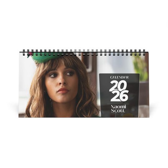 Discover Naomi Scott 2026 Desk Calendar | Premium Spiral Bound Celebrity Photo Calendar | Beautiful Gift for Fans & Desk Dcor
