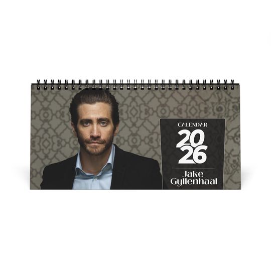 Jake Gyllenhaal 2026 Desk Calendar|  Premium Spiral Bound Celebrity Photo Calendar | Gift for Fans & Modern Desk Dcor