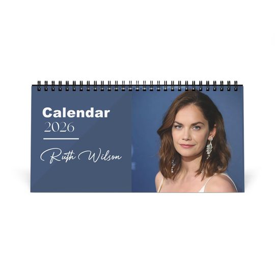 Discover Ruth Wilson 2026 Desk Calendar | Elegant Celebrity Photo Calendar | Premium Fan Gift for Desk or Office