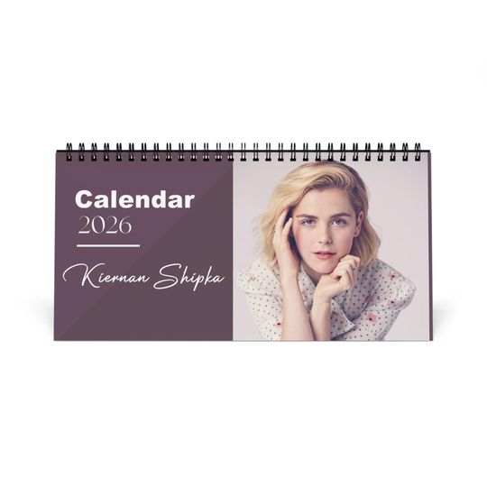 Discover Kiernan Shipka 2026 Desk Calendar | Actress Gift | Monthly Planner | Office Decor