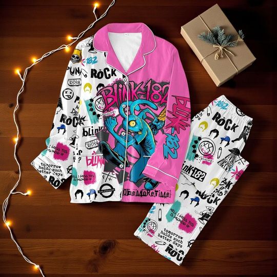 B182 Well I Guess This Is Growing Up Christmas Pajamas Set, Holiday Sleepwear, Xmas Gift for Pop Punk Fans