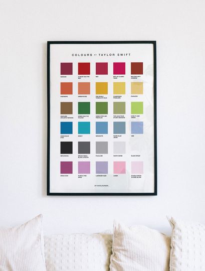 Colours of Taylorr Swifts Print