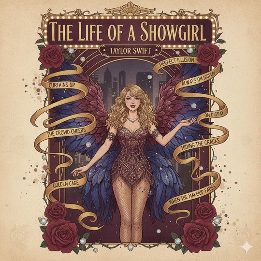 Discover Taylorr Swifts Inspired Unreleased Album Poster Set - Life of a Showgirl  wall art