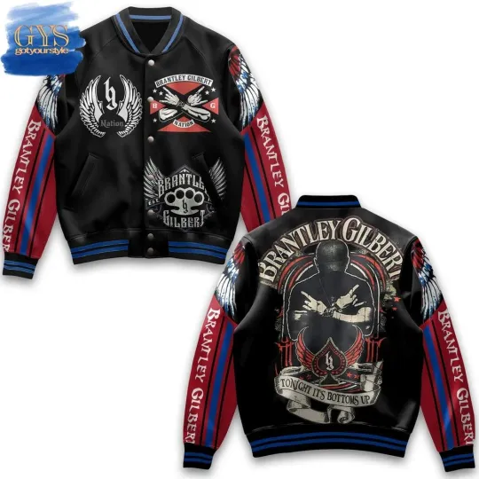 Discover Brantley Gilbert BG Nation Limited Edition Baseball Jacket