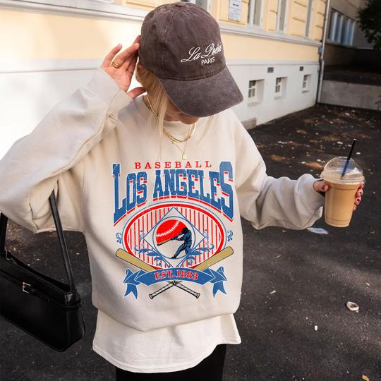 Discover Vintage Los Angeles Baseball Sweatshirt,Los Angeles Baseball T-Shirt,Baseball Sports Fan Tee,Sweat-Aldult-Youth Tshirt,Baseball Hoodie
