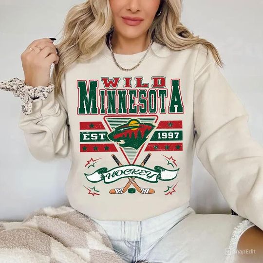 Discover Minnesota Hockey Sweatshirt,Vintage Graphic Tee,Hockey Gift For Fan, Sweat-Aldult-Youth Tshirt,Retro Hoodie JHF0