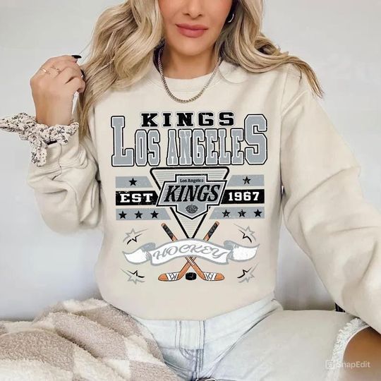 Discover Los Angeles Hockey Sweatshirt,Vintage Graphic Tee,Hockey Gift For Fan, Sweat-Aldult-Youth Tshirt,Retro Hoodie JHF0