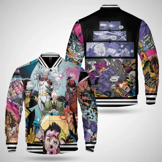 Wolverine X-Men Animated Series X-men 97 90's Comic Book Baseball Jacket