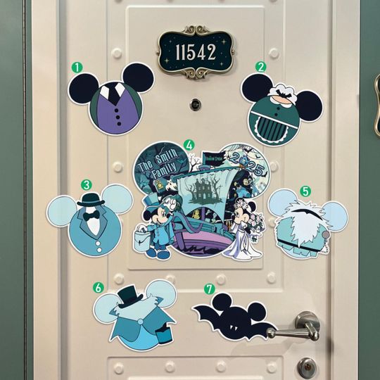 Discover Personalized Mickey & Friends Haunted Mansion Disney Cruise Magnet, Haunted Cabin Halloween on the high seas magnet, Family Cruise magnet
