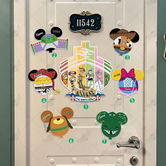 Discover Personalized Disney Cruise 2025 Magnet, Toy Story Cruise Magnet, Disney Inspired Disney Cruise Suite Door Magnets, Disney Door Magnet