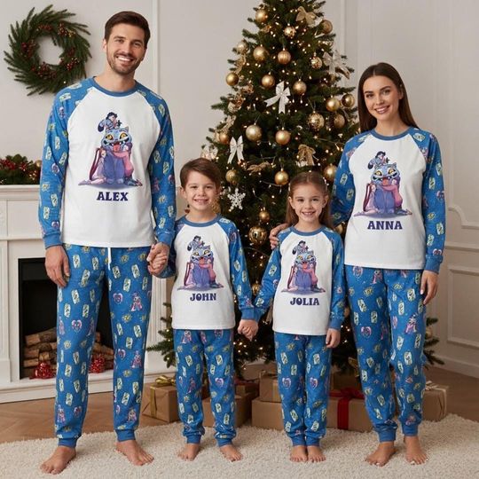 Discover Personalized Kpop Demon Hunter Pajamas Set, Pajamas Family Set, Demon Hunter Outfit Pajamas, Movie Gift For Fans, Matching Family Pajamas