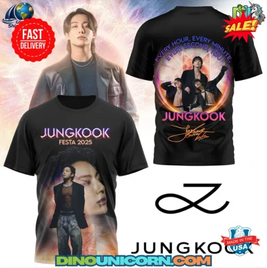 Jungkook BTS Festa 2025 3D T-shirt, Gift For Fan