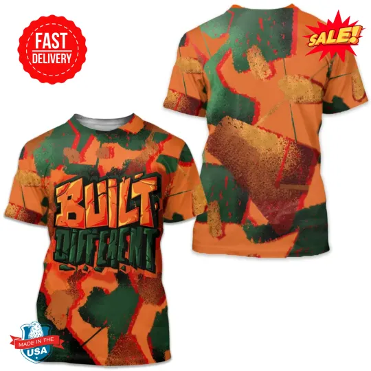 Discover Built Different 3D Broken match Dunk Low Miami 3D T Shirt Classic 3D T-shirt