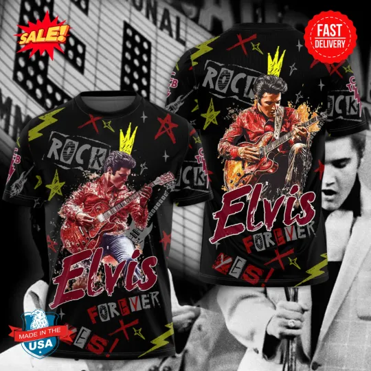 Discover Elvis Presley 3D Shirt Gift For Fan 2025