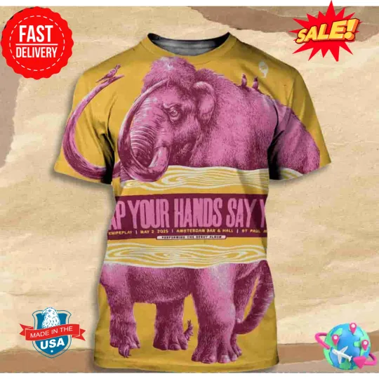 Clap Your Hands Say Yeah ST Paul Minnesota May 2 2025 3D T-Shirt, Gift For Fan