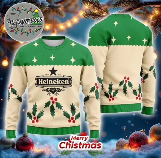 Discover Heinekenn Chrismas Cherry Best Gifts For Holiday 2025 Christmas Ugly Sweater
