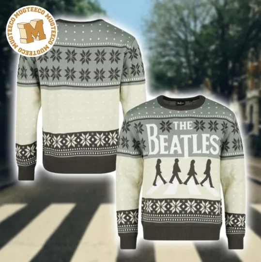 Discover The Beatles Band Xmas Gift For Fans Holiday Ugly Christmas Sweater
